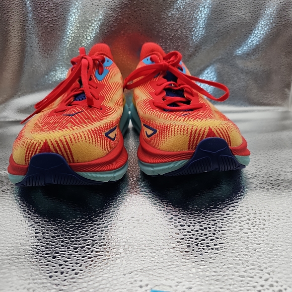 Hoka Red and Orange Running Shoes - Picture 4 of 7